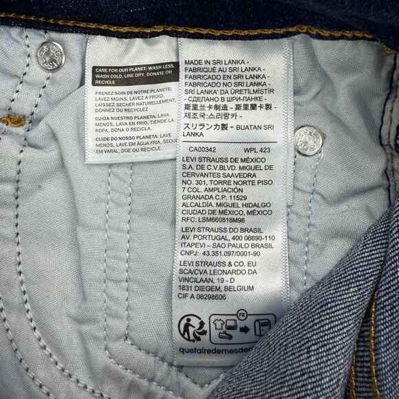 NWT LEVI'S 721 High Rise Skinny Women's Jeans Size 24 Chelsea Eve Dark Wash - Picture 5 of 8